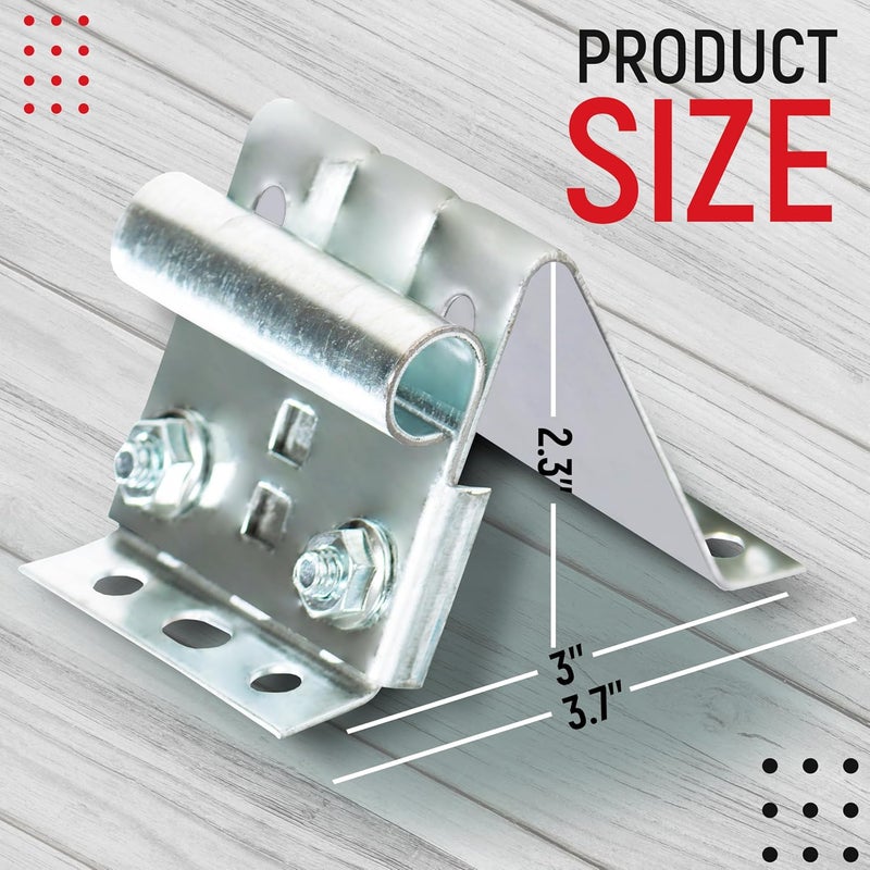 Granatan Garage Door Adjustable Top Bracket (2 Pack), Galvanized Steel Replace Bracket, Garage Door Parts - Image 2